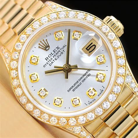 rolex diamond watch used|rolex watch diamond bezel prices.